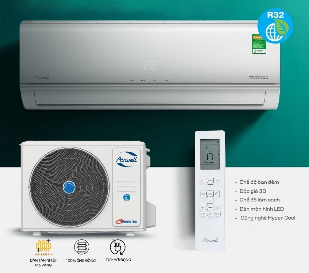 Cách chỉnh máy lạnh Airwell theo từng chế độ giúp tiết kiệm điện