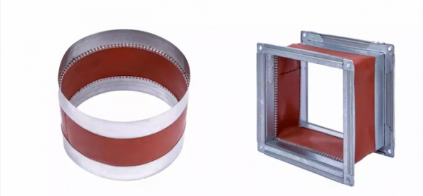 Cổ bạt mềm vải sợi thủy tinh tráng silicon chịu nhiệt 280°C
