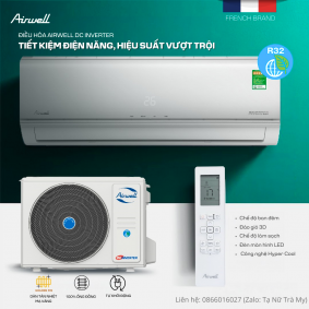  ĐIỀU HÒA AIRWELL DC INVERTER – SIÊU TIẾT KIỆM ĐIỆN, BÁN CHẠY NHẤT NĂM 2025! ❄️