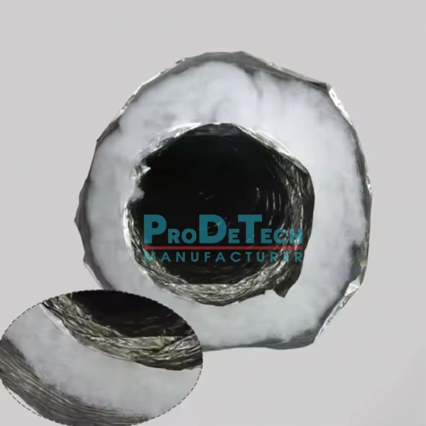 Ống gió mềm có bảo ôn bông Polyester