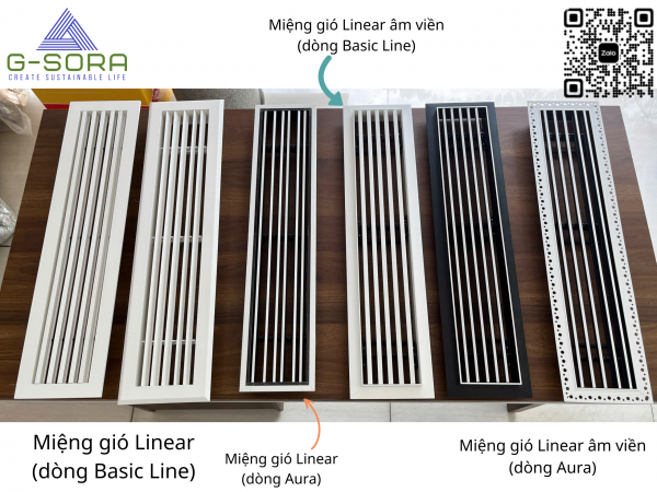 Miệng gió nhựa Linear